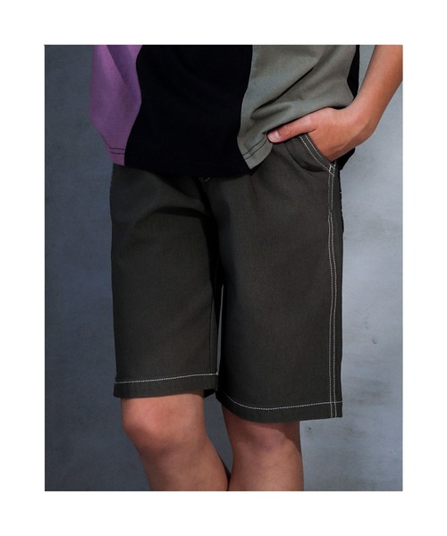 RAD CUSTOM（ラッドカスタム）の「RAD CUSTOM/ベーシック スーパーストレッチ カラー パンツ（その他パンツ・キッズ・ブラック/グリーン/オレンジ/ブルー・140/160/130/120/150）」の3枚目の写真