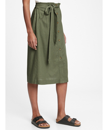 GAP | タイフロント ミディスカート(スカート)