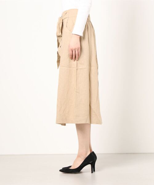 GAP（ギャップ）の「タイフロント ミディスカート（スカート・レディース・ベージュ/グリーン/インディゴブルー・S/L/M/XS/XXS/XL）」の7枚目の写真