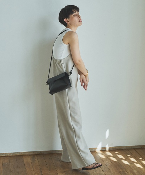 audrey and john wad（オードリーアンドジョンワッド）の「【Audrey and John Wad】 フェイクレザーポシェット（ショルダーバッグ・レディース・ホワイト/ブラック・FREE）」の5枚目の写真