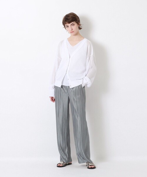 LOVELESS（ラブレス）の「アンサンブルメッシュカーディガン（カーディガン/ボレロ・レディース・ブラウン/オフホワイト/ピンク系その他/イエロー/グリーン・34/36）」の6枚目の写真