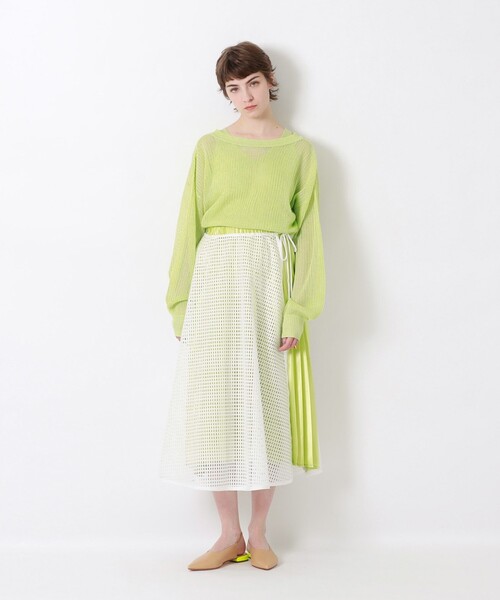 LOVELESS（ラブレス）の「アンサンブルメッシュカーディガン（カーディガン/ボレロ・レディース・ブラウン/オフホワイト/ピンク系その他/イエロー/グリーン・34/36）」の11枚目の写真