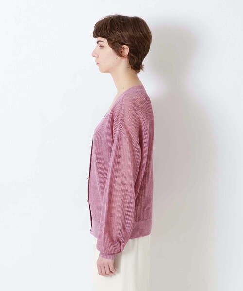 LOVELESS（ラブレス）の「アンサンブルメッシュカーディガン（カーディガン/ボレロ・レディース・ブラウン/オフホワイト/ピンク系その他/イエロー/グリーン・34/36）」の13枚目の写真