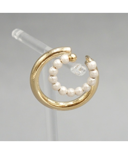 flower（フラワー）の「グロスパールイヤーカフ（イヤーカフ・レディース・ゴールド・FREE）」の6枚目の写真