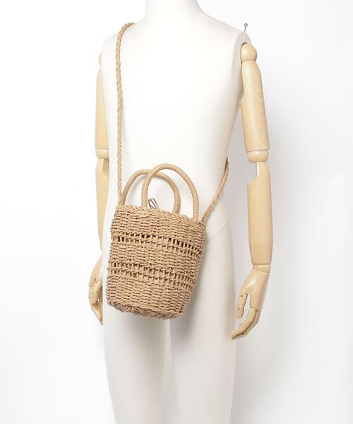WEGO（ウィゴー）の「WEGO/2wayデザイン編みショルダー（ショルダーバッグ・レディース・ナチュラル/ベージュ・FREE）」の4枚目の写真