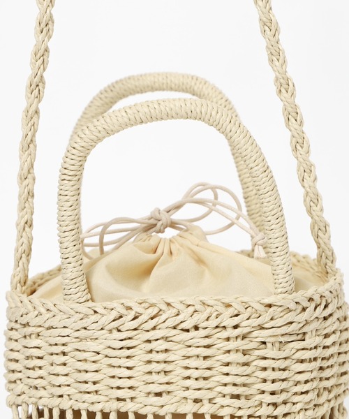 WEGO（ウィゴー）の「WEGO/2wayデザイン編みショルダー（ショルダーバッグ・レディース・ナチュラル/ベージュ・FREE）」の21枚目の写真