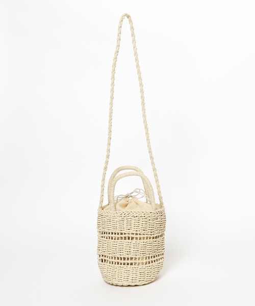 WEGO（ウィゴー）の「WEGO/2wayデザイン編みショルダー（ショルダーバッグ・レディース・ナチュラル/ベージュ・FREE）」の17枚目の写真