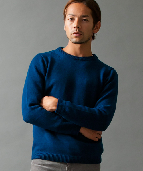 BEAUTY&YOUTH UNITED ARROWS（ビューティーアンドユースユナイテッドアローズ）の「BY ファイン クルーネック ニット ◆（ニット/セーター・メンズ・ブラック/ナチュラル/コバルトブルー・X-LARGE/SMALL/MEDIUM/LARGE）」の3枚目の写真