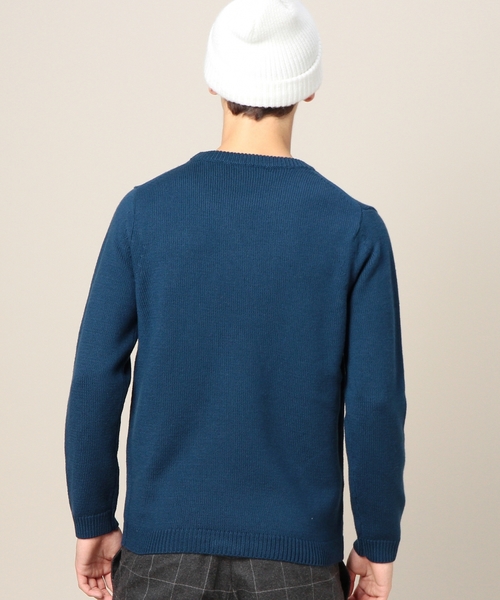 BEAUTY&YOUTH UNITED ARROWS（ビューティーアンドユースユナイテッドアローズ）の「BY ファイン クルーネック ニット ◆（ニット/セーター・メンズ・ブラック/ナチュラル/コバルトブルー・X-LARGE/SMALL/MEDIUM/LARGE）」の6枚目の写真