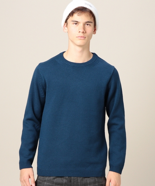 BEAUTY&YOUTH UNITED ARROWS（ビューティーアンドユースユナイテッドアローズ）の「BY ファイン クルーネック ニット ◆（ニット/セーター・メンズ・ブラック/ナチュラル/コバルトブルー・X-LARGE/SMALL/MEDIUM/LARGE）」の7枚目の写真