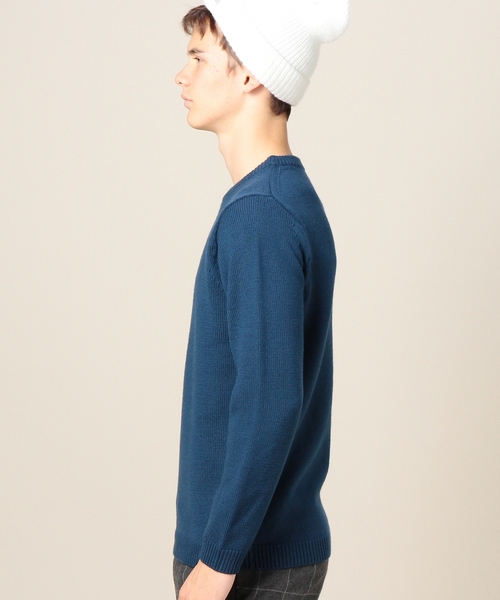 BEAUTY&YOUTH UNITED ARROWS（ビューティーアンドユースユナイテッドアローズ）の「BY ファイン クルーネック ニット ◆（ニット/セーター・メンズ・ブラック/ナチュラル/コバルトブルー・X-LARGE/SMALL/MEDIUM/LARGE）」の8枚目の写真