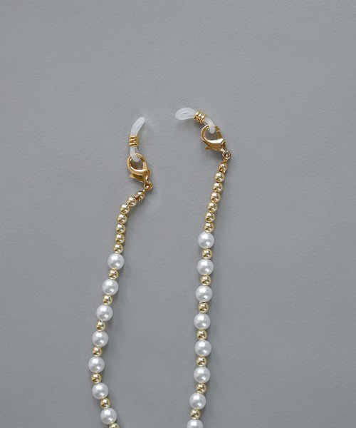 MUTURA（ムツラ）の「4way グラスコード/イヤホンホルダー/ネックレス/パールマスクチェーン（ネックレス・レディース・シルバー/ゴールド・ONE SIZE）」の8枚目の写真