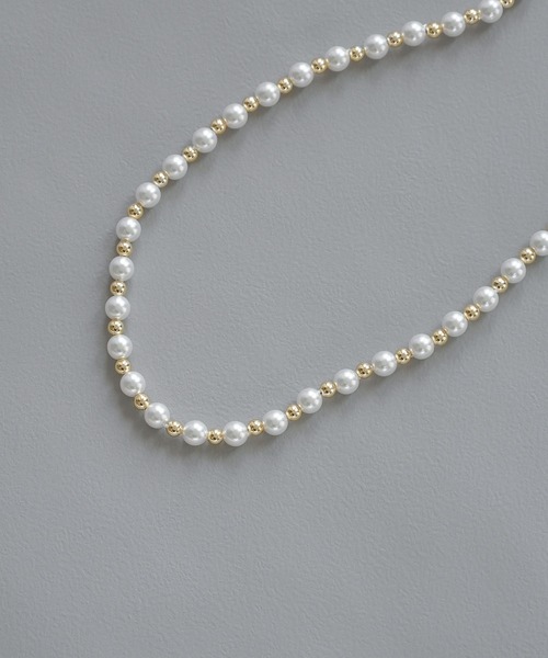 MUTURA（ムツラ）の「4way グラスコード/イヤホンホルダー/ネックレス/パールマスクチェーン（ネックレス・レディース・シルバー/ゴールド・ONE SIZE）」の5枚目の写真