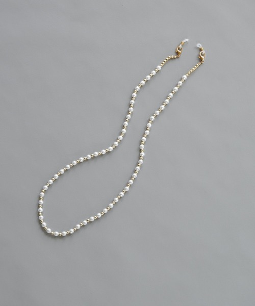 MUTURA（ムツラ）の「4way グラスコード/イヤホンホルダー/ネックレス/パールマスクチェーン（ネックレス・レディース・シルバー/ゴールド・ONE SIZE）」の13枚目の写真