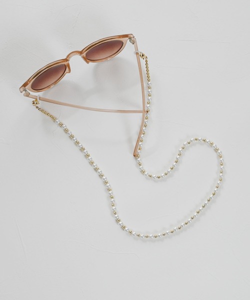 MUTURA（ムツラ）の「4way グラスコード/イヤホンホルダー/ネックレス/パールマスクチェーン（ネックレス・レディース・シルバー/ゴールド・ONE SIZE）」の14枚目の写真