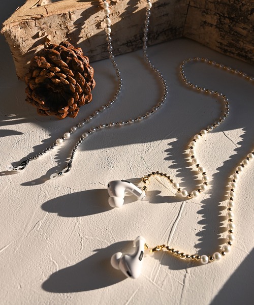 MUTURA（ムツラ）の「4way グラスコード/イヤホンホルダー/ネックレス/パールマスクチェーン（ネックレス・レディース・シルバー/ゴールド・ONE SIZE）」の18枚目の写真