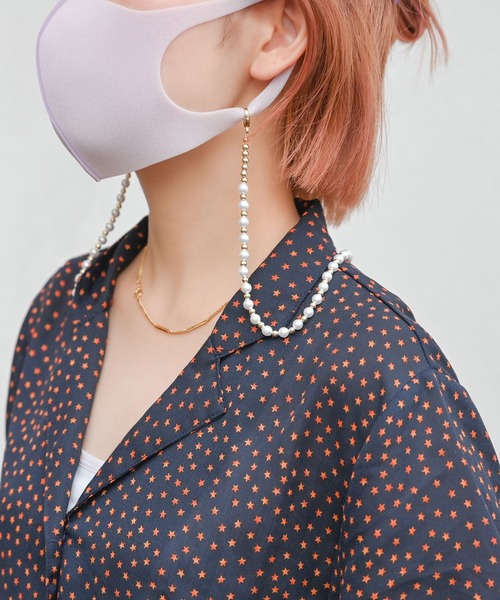 MUTURA（ムツラ）の「4way グラスコード/イヤホンホルダー/ネックレス/パールマスクチェーン（ネックレス・レディース・シルバー/ゴールド・ONE SIZE）」の20枚目の写真