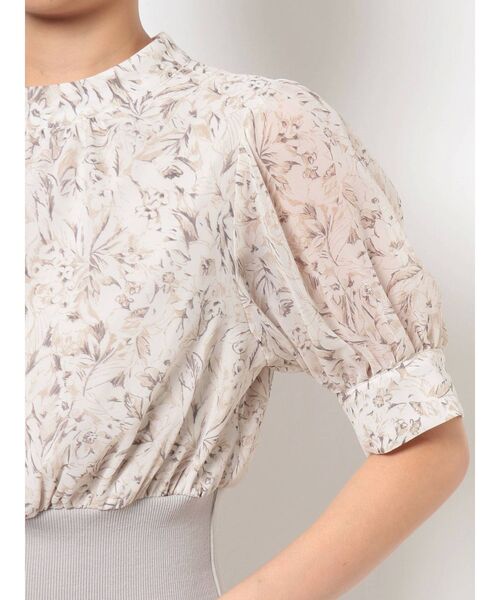 dazzlin（ダズリン）の「ウエストマークプリントワンピース（ワンピース・レディース・ブラック/オフホワイト/イエロー・FREE）」の22枚目の写真