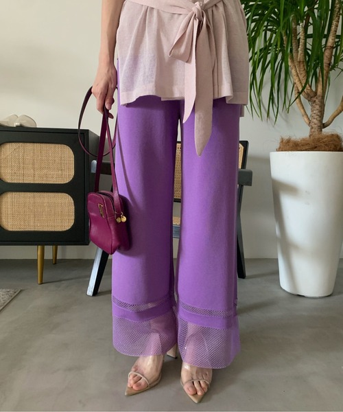 Ameri（アメリ）の「CONVERSION MESH KNIT PANTS（その他パンツ