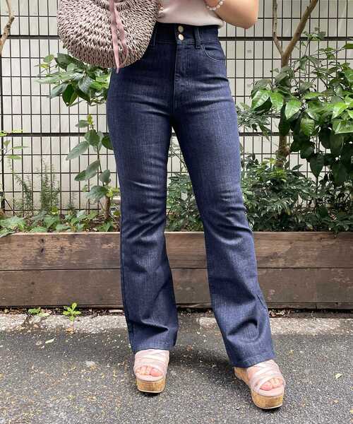 MAJESTIC LEGON（マジェスティックレゴン）の「レディベルパンツ（デニムパンツ・レディース・サックスブルー/ネイビー・MEDIUM/SMALL）」の13枚目の写真