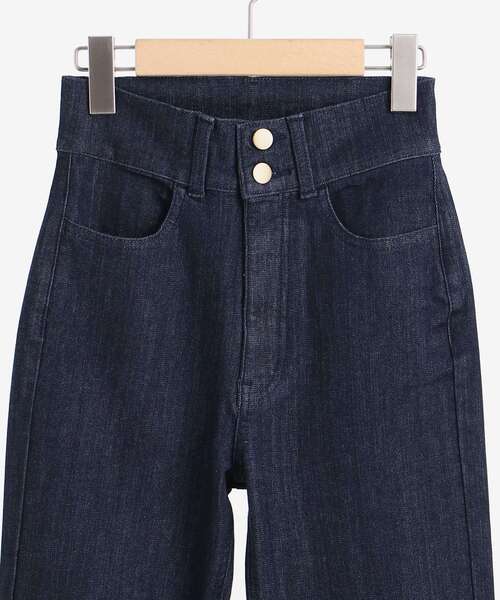 MAJESTIC LEGON（マジェスティックレゴン）の「レディベルパンツ（デニムパンツ・レディース・サックスブルー/ネイビー・MEDIUM/SMALL）」の22枚目の写真