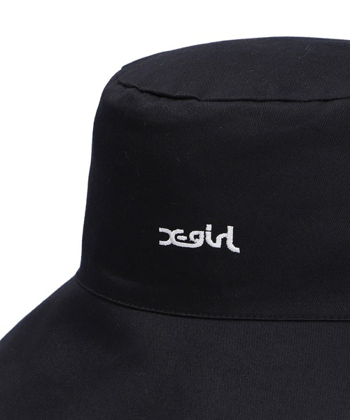 X-girl(エックスガール)の「REVERSIBLE BUCKET HAT(ハット・レディース・ホワイト/ブラック/ブラウン・ONE SIZE)」の5枚目の写真