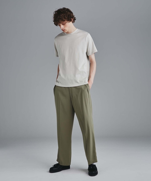 tk.TAKEO KIKUCHI(ティーケータケオキクチ)の「◆マットエステルワイドストレートパンツ(その他パンツ・メンズ・ブラック/オリーブ/ボルドー・01/02/03)」の9枚目の写真
