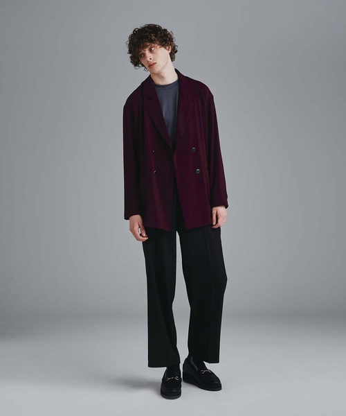 tk.TAKEO KIKUCHI(ティーケータケオキクチ)の「◆マットエステルワイドストレートパンツ(その他パンツ・メンズ・ブラック/オリーブ/ボルドー・01/02/03)」の12枚目の写真