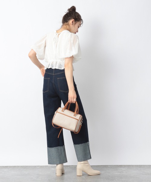Heather(ヘザー)の「2WAYシシュウブラウス(5分袖) 218145(シャツ/ブラウス・レディース・ホワイト/グレー/ブラック・FREE)」の6枚目の写真