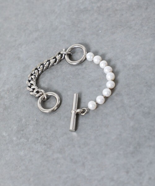 PUBLIC TOKYO（パブリックトウキョウ）の「パールコンビブレスレット（ブレスレット・メンズ・ホワイト・FREE）」の7枚目の写真