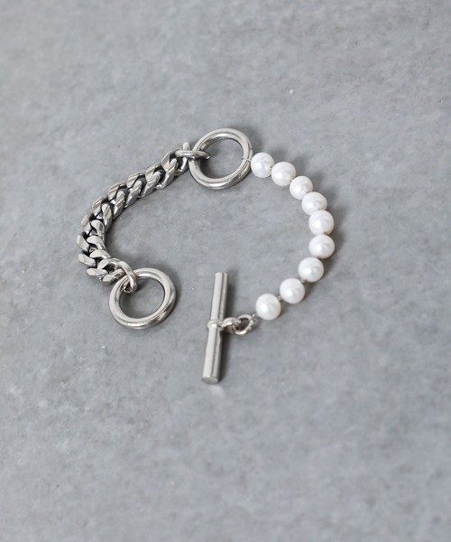 PUBLIC TOKYO（パブリックトウキョウ）の「パールコンビブレスレット（ブレスレット・メンズ・ホワイト・FREE）」の2枚目の写真