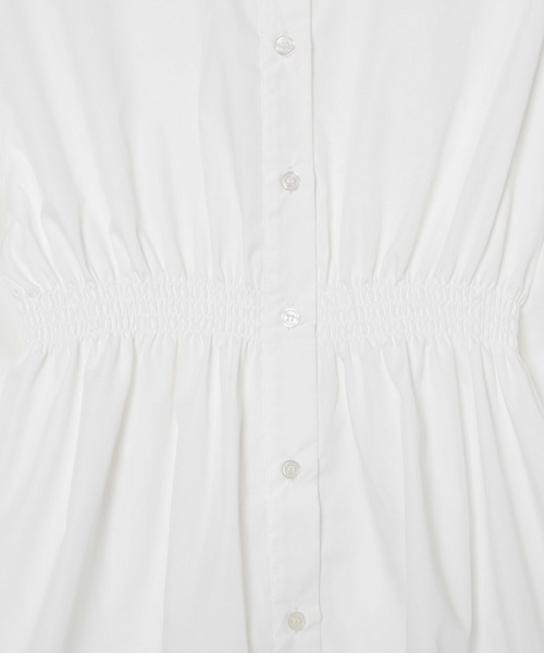 WEGO（ウィゴー）の「WEGO/ウエストギャザーシャツチュニック（シャツ/ブラウス・レディース・ホワイト/ブラック・FREE）」の16枚目の写真