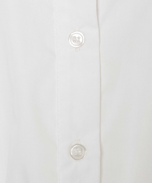 WEGO（ウィゴー）の「WEGO/ウエストギャザーシャツチュニック（シャツ/ブラウス・レディース・ホワイト/ブラック・FREE）」の5枚目の写真