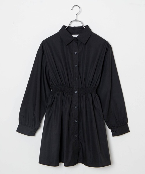 WEGO（ウィゴー）の「WEGO/ウエストギャザーシャツチュニック（シャツ/ブラウス・レディース・ホワイト/ブラック・FREE）」の20枚目の写真