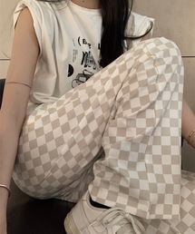 KOR | ブロックチェックパンツ(スラックス)