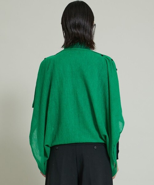 TAN（タン）の「【TAN(タン)】フラッフィーワンピースアンドトップス 21AW-2（Tシャツ/カットソー・レディース・ブラック/グリーン・FREE）」の22枚目の写真