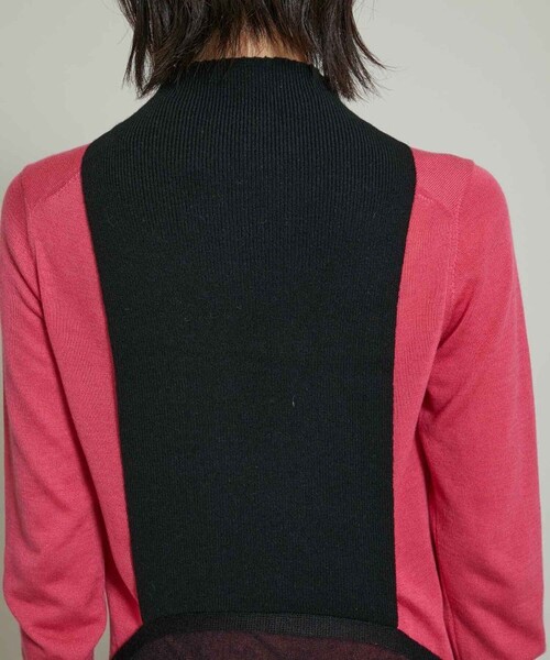 TAN（タン）の「【TAN(タン)】フラッフィーワンピースアンドトップス 21AW-2（Tシャツ/カットソー・レディース・ブラック/グリーン・FREE）」の5枚目の写真