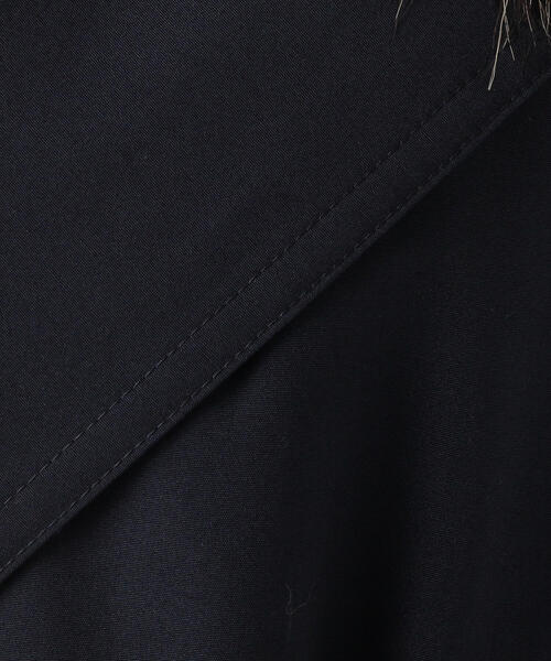 BALLSEY(ボールジィ)の「ポリエステルコットンファイユ フーデッドダウンコート(ダウンジャケット/コート・レディース・ネイビー/カーキ・36/34/38)」の7枚目の写真