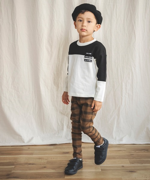 BRANSHES（ブランシェス）の「【プレミアムストレッチ】 パンツ ユニセックス スキニー チェック/無地（チノパンツ・キッズ・ベージュ/ブラック/ブラウン/グレー・90cm/130cm/120cm/150cm/100cm/140cm/110cm）」の21枚目の写真