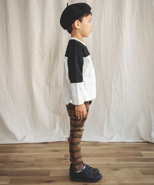 BRANSHES（ブランシェス）の「【プレミアムストレッチ】 パンツ ユニセックス スキニー チェック/無地（チノパンツ・キッズ・ベージュ/ブラック/ブラウン/グレー・90cm/130cm/120cm/150cm/100cm/140cm/110cm）」の16枚目の写真