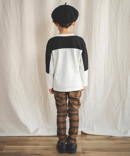 BRANSHES（ブランシェス）の「【プレミアムストレッチ】 パンツ ユニセックス スキニー チェック/無地（チノパンツ・キッズ・ベージュ/ブラック/ブラウン/グレー・90cm/130cm/120cm/150cm/100cm/140cm/110cm）」の5枚目の写真