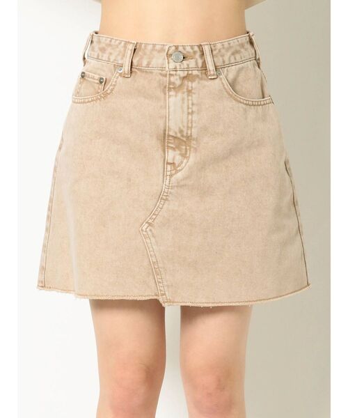 EVRIS（エヴリス）の「BASICデニムミニスカート（デニムスカート・レディース・ベージュ/ブラック/ライトブルー・MEDIUM/SMALL）」の9枚目の写真