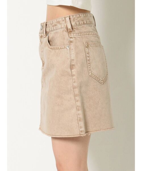 EVRIS（エヴリス）の「BASICデニムミニスカート（デニムスカート・レディース・ベージュ/ブラック/ライトブルー・MEDIUM/SMALL）」の10枚目の写真