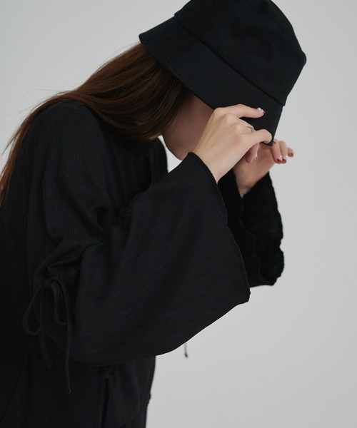 TINA：JOJUN（ティーナジョジュン）の「楊柳 袖リボンブラウス TINA：JOJUN（Tシャツ/カットソー・レディース・ホワイト/ブラック・M）」の6枚目の写真