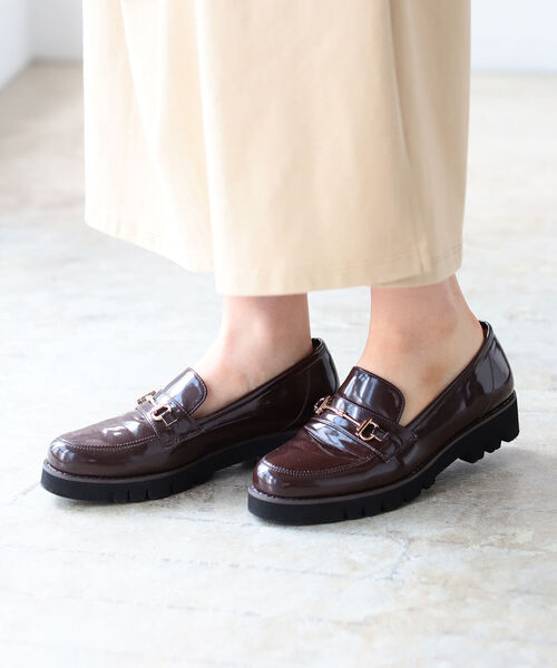 Ray BEAMS ビブラムソール ビット ローファー 23cm 厚底 24aw Ray BEAMS ビブラムソール ビット ローファー 23cm 厚底 24aw beams