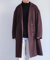 WEGO/ニットメルトンダブルオーバーコート