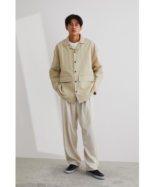 STYLEMIXER（スタイルミキサー）の「ステッチワークカバーオール（その他トップス・メンズ・ベージュ・1/2）」の6枚目の写真