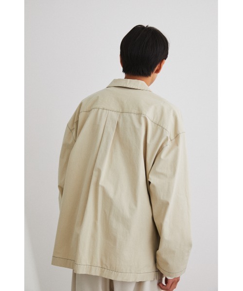 STYLEMIXER（スタイルミキサー）の「ステッチワークカバーオール（その他トップス・メンズ・ベージュ・1/2）」の4枚目の写真