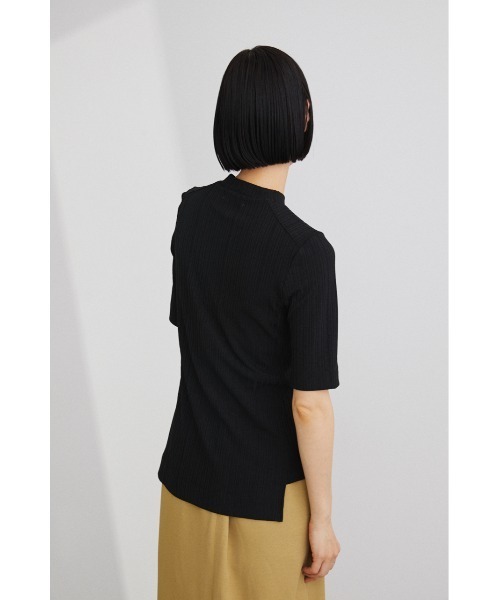 STYLEMIXER(スタイルミキサー)の「ランダムリブスリットトップ(Tシャツ/カットソー・レディース・ブラック/ホワイト/オレンジ・FREE)」の8枚目の写真