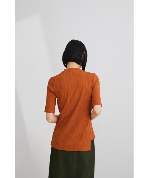 STYLEMIXER(スタイルミキサー)の「ランダムリブスリットトップ(Tシャツ/カットソー・レディース・ブラック/ホワイト/オレンジ・FREE)」の14枚目の写真